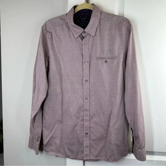 Ted Baker size 4/ Large Mens‎ Dress Button Down Shirt Business Career - Picture 1 of 10